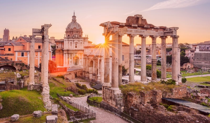 Picture is showing Rome - a headquarter of Unieuro S.P.A. Italy